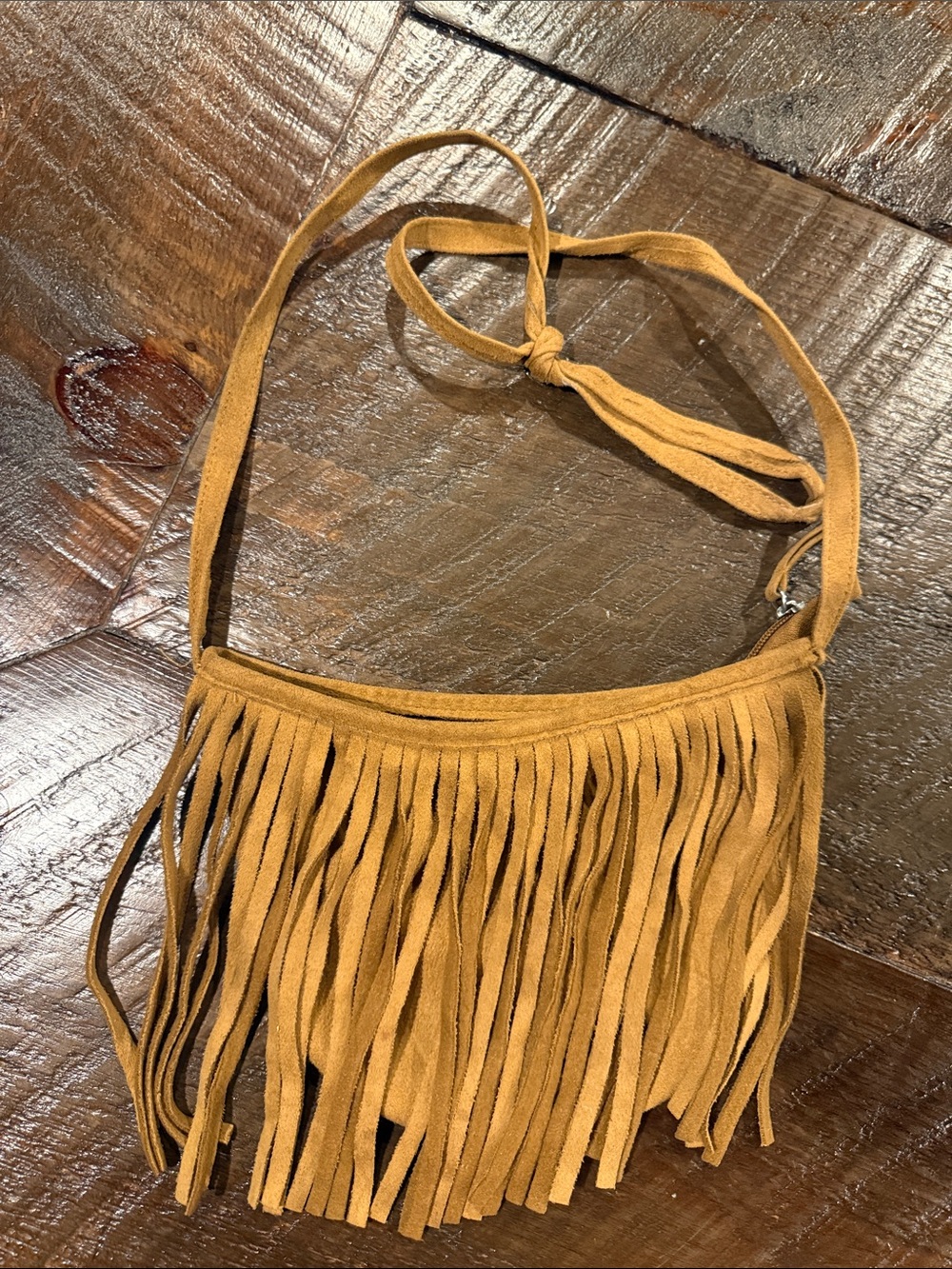 Fringe Crossbody Bag in Mustard - Women Bags